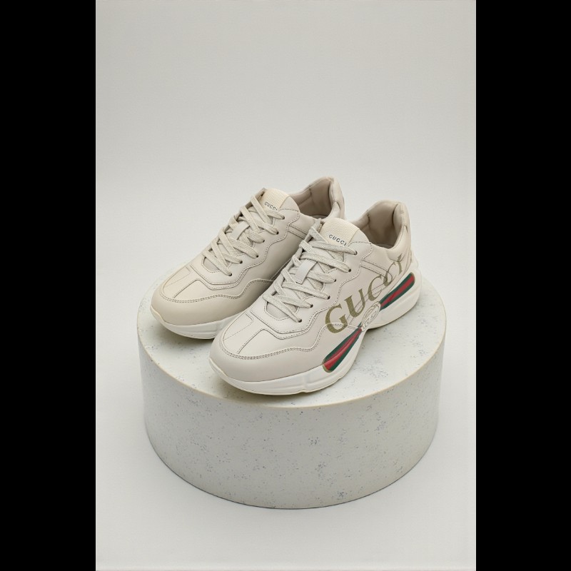 莉亞精品♡Gucci 奶白老爹鞋 尺碼38.5 僅試穿-0