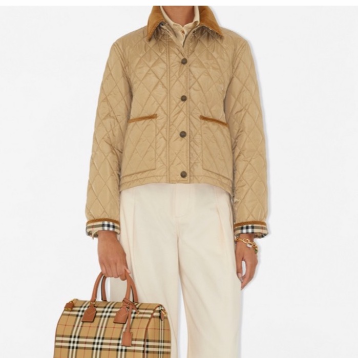 Burberry 女士 短款絎縫尼龍夾克XXS XS S M L XL XXL碼-2