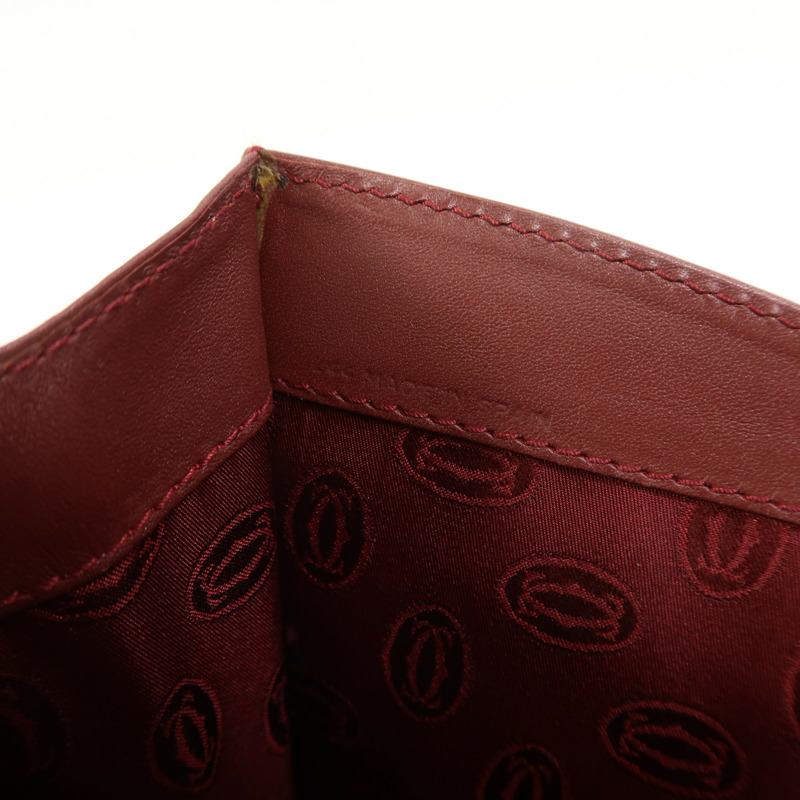 CARTIER 牛皮皮革Shoulder Bag金扣肩背袋-6