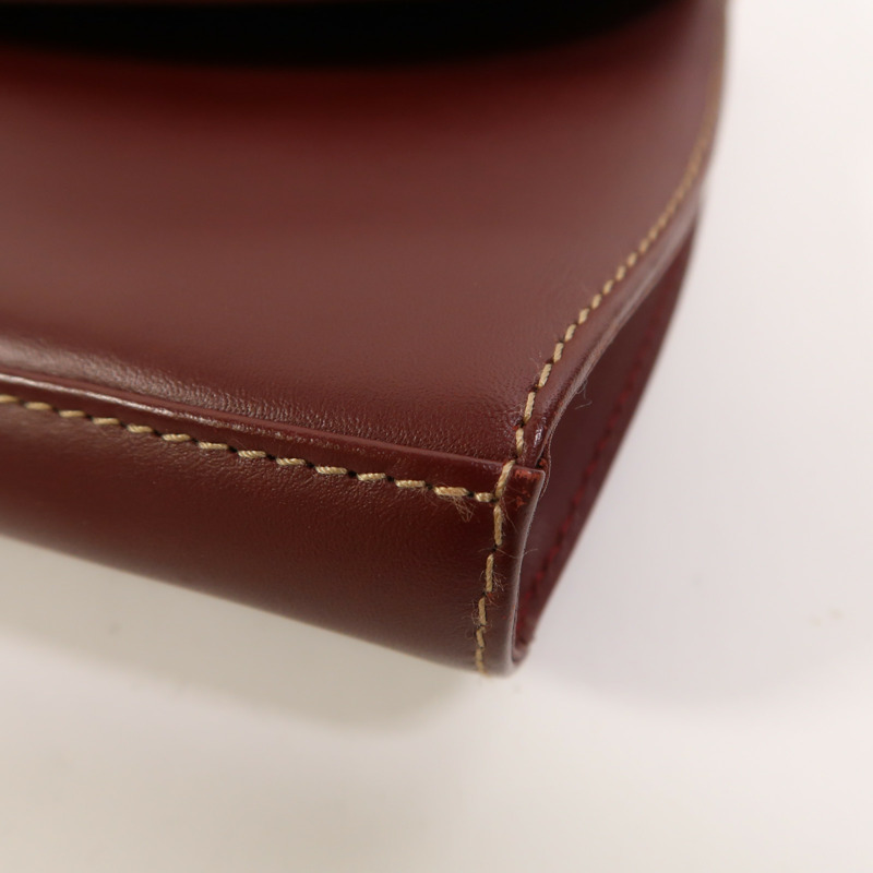 CARTIER 牛皮皮革Shoulder Bag金扣肩背袋-10