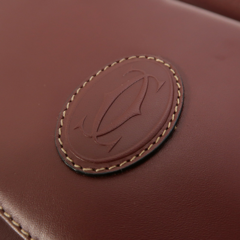 CARTIER 牛皮皮革Shoulder Bag金扣肩背袋-14