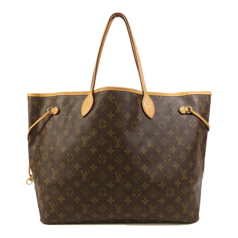 LOUIS VUITTON Monogram Neverfull GM金扣手挽袋