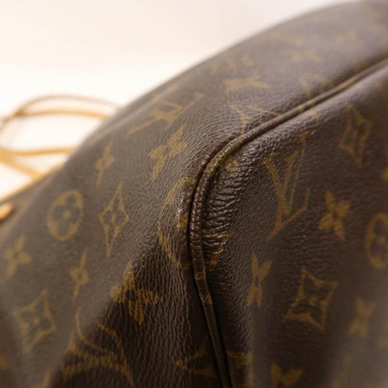 LOUIS VUITTON Monogram Neverfull GM金扣手挽袋-9
