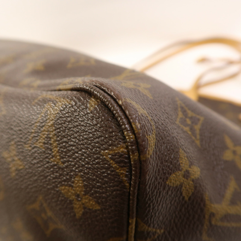 LOUIS VUITTON Monogram Neverfull GM金扣手挽袋-10