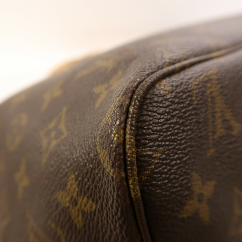 LOUIS VUITTON Monogram Neverfull GM金扣手挽袋-11