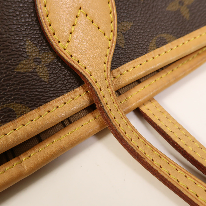 LOUIS VUITTON Monogram Neverfull GM金扣手挽袋-13