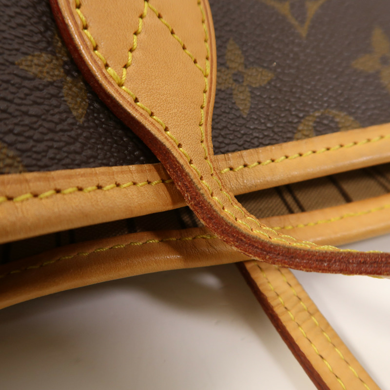 LOUIS VUITTON Monogram Neverfull GM金扣手挽袋-14