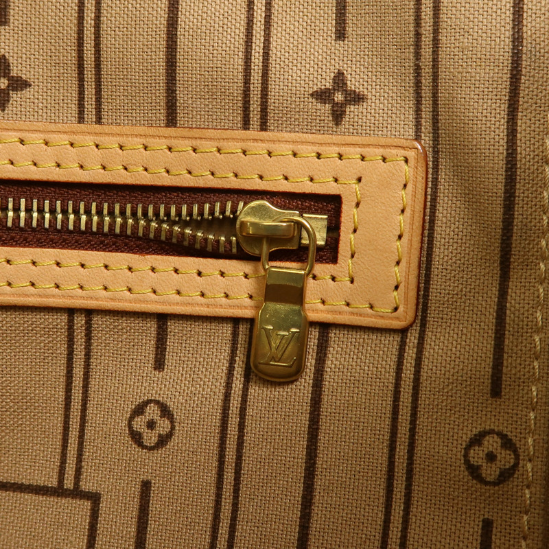 LOUIS VUITTON Monogram Neverfull GM金扣手挽袋-15