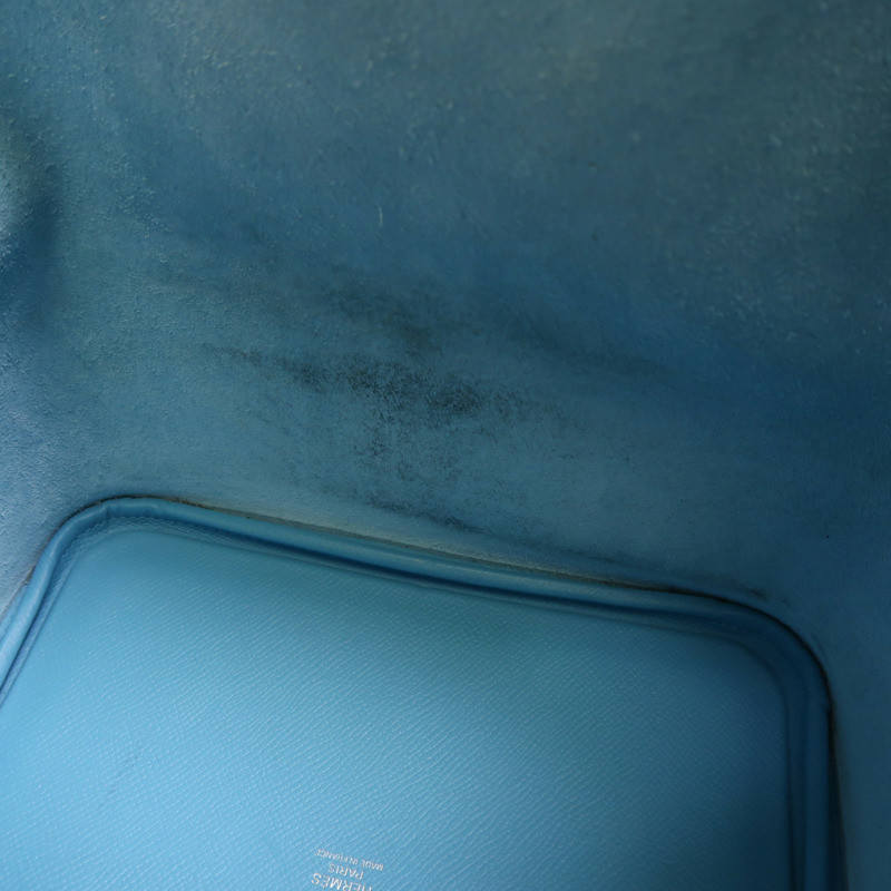 HERMES Epsom皮革Picotin MM銀扣手挽袋Bleu Du Nord-5