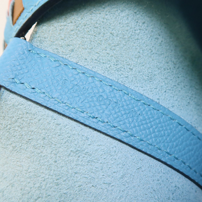 HERMES Epsom皮革Picotin MM銀扣手挽袋Bleu Du Nord-7