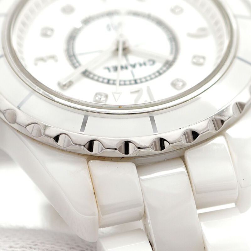 香奈兒 J12 H2570 白色錶盤女錶-7