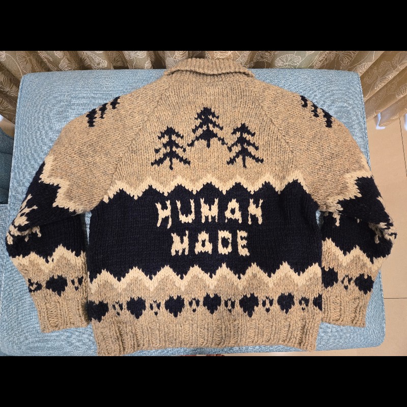 HUMAN MADE北極熊羊毛外套POLAR BEAR COWICHIAN-7