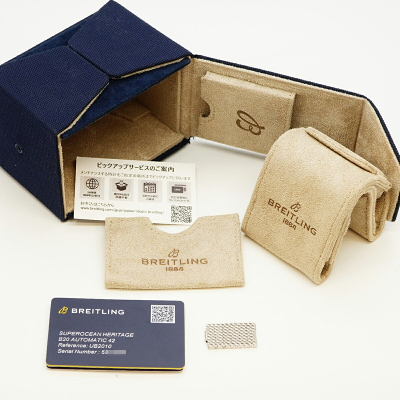 百年靈超級海洋文化系列 UB2010 黑色錶盤男士腕錶-1