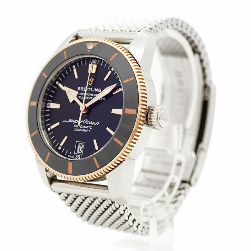 百年靈超級海洋文化系列 UB2010 黑色錶盤男士腕錶-2