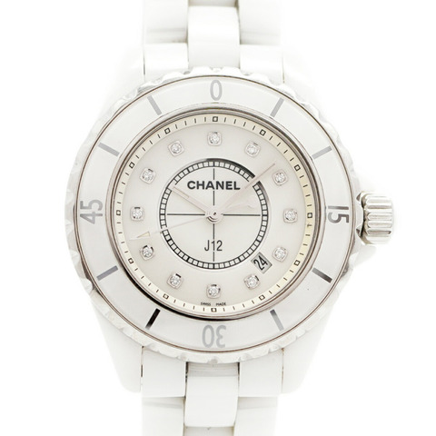 香奈兒 J12 H1628 白色錶盤女錶