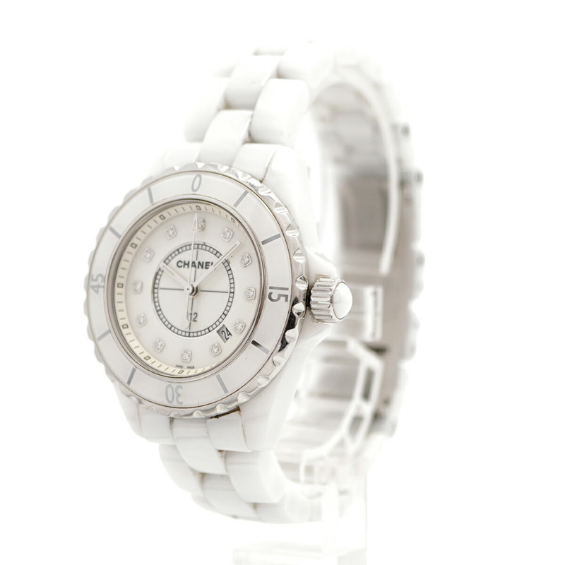 香奈兒 J12 H1628 白色錶盤女錶-2
