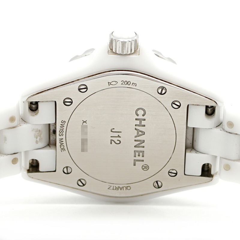 香奈兒 J12 H1628 白色錶盤女錶-5