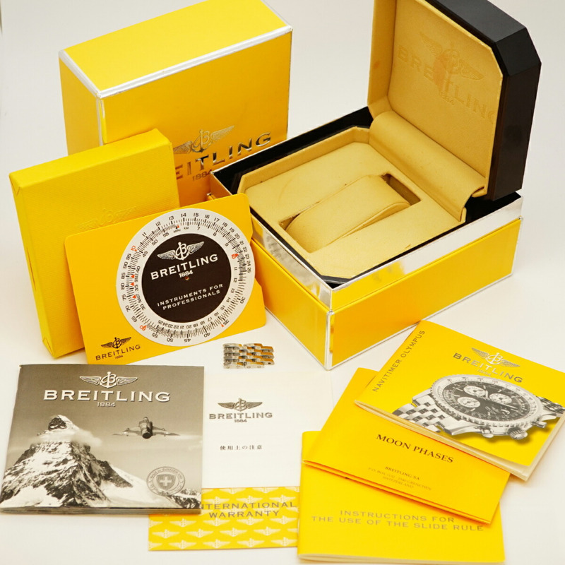 百年靈 Navitimer A19340 藍色錶盤男士腕錶-1