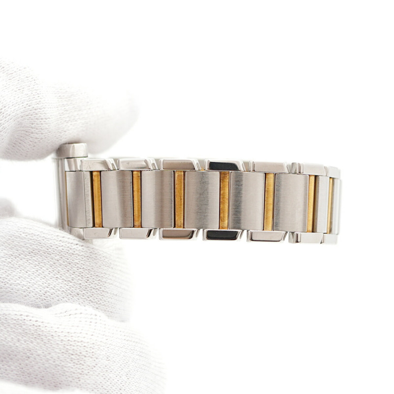 卡地亞 Tank Française SM 雙色腕錶 W51007Q4 白色錶盤 女士款-6