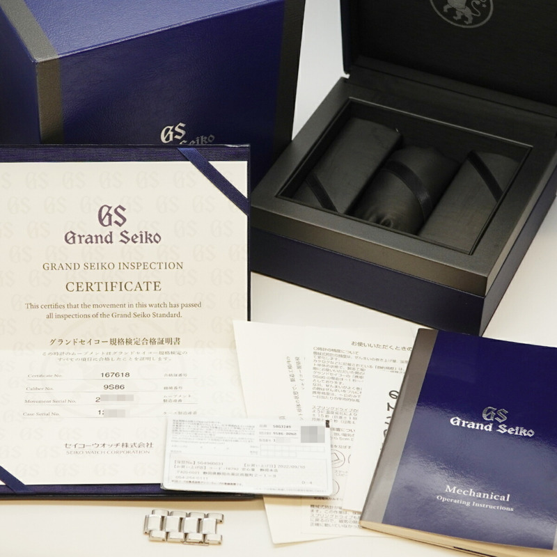 精工 Grand SBGJ249 9S86-00N0 藍色錶盤男士腕錶-1