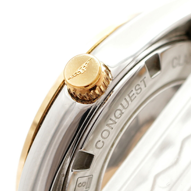 浪琴錶 Conquest Classic L2.285.5.88.7 白色錶盤小姐腕錶-10