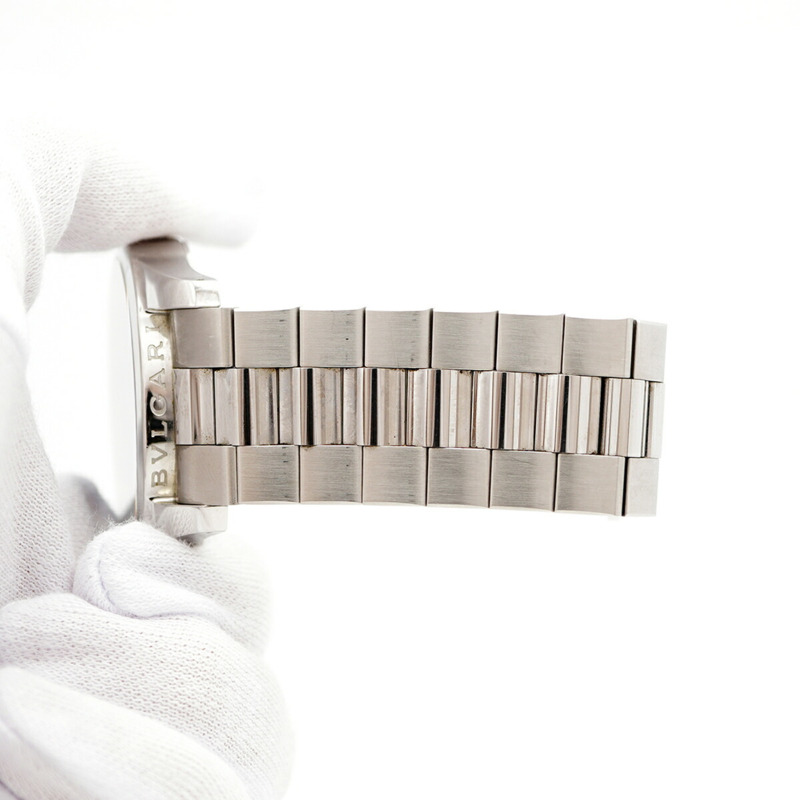 寶格麗 Solotempo ST42S 黑色錶盤男士腕錶-6