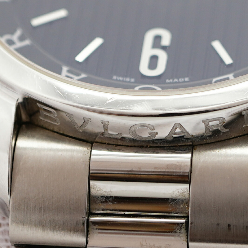 寶格麗 Solotempo ST42S 黑色錶盤男士腕錶-7