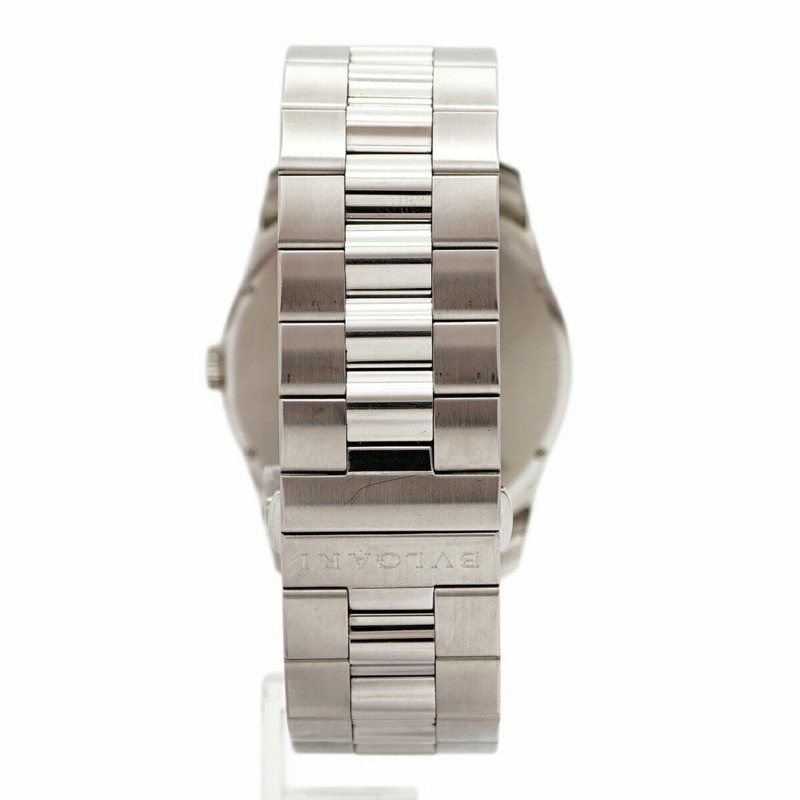 寶格麗 Solotempo ST42S 黑色錶盤男士腕錶-8