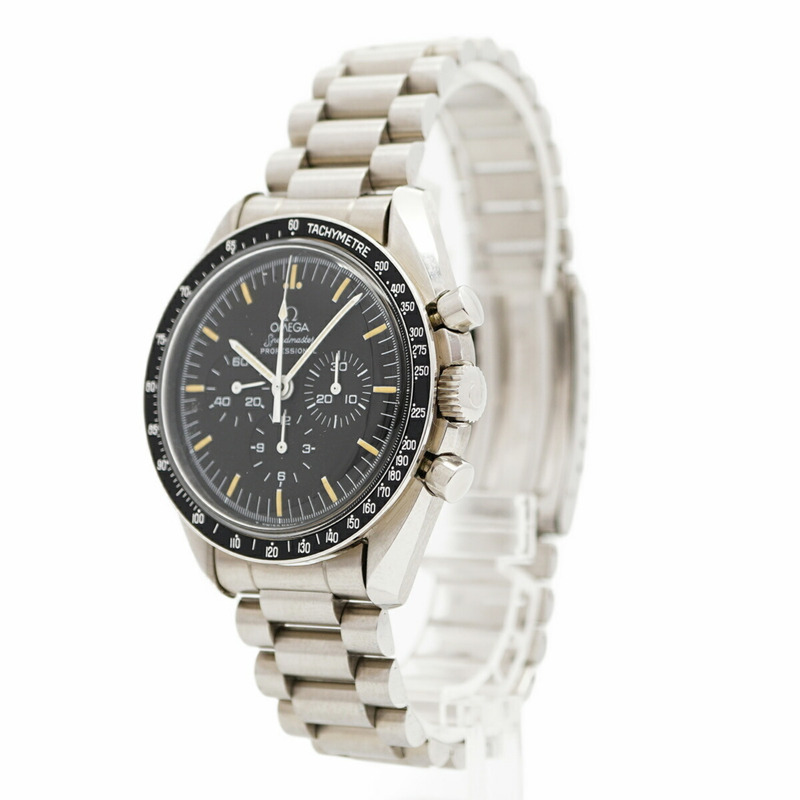 歐米茄超霸系列145.022黑色錶盤男士腕錶-2