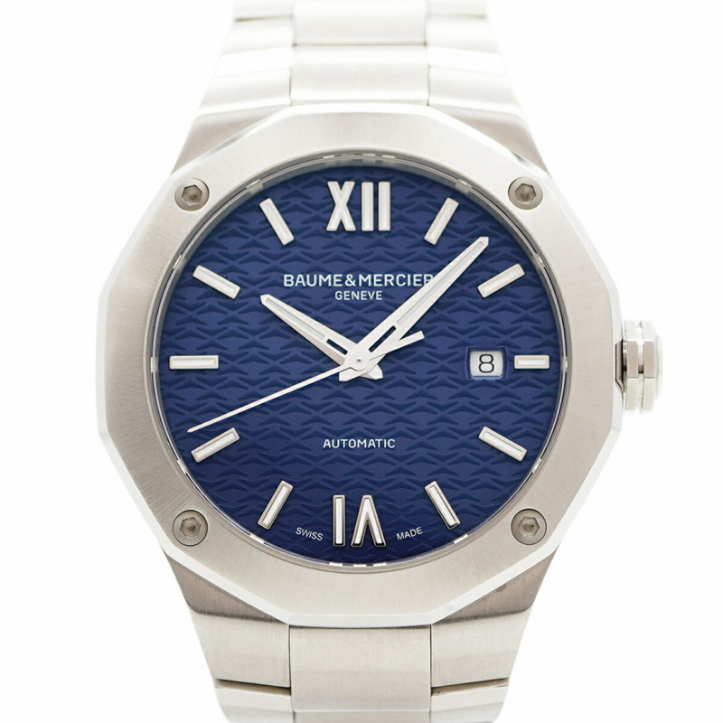 Baume & Mercier Riviera M0A10620 男士藍色錶盤腕錶-0