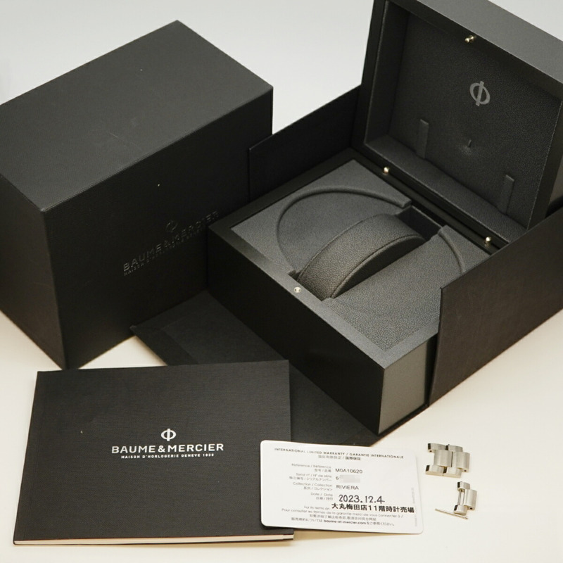 Baume & Mercier Riviera M0A10620 男士藍色錶盤腕錶-1