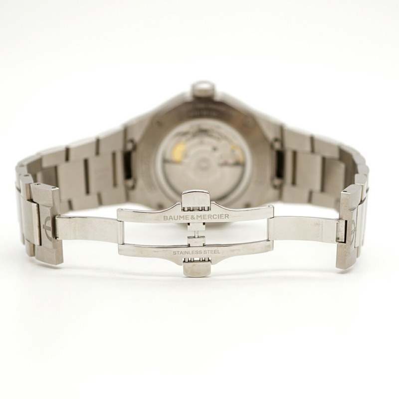 Baume & Mercier Riviera M0A10620 男士藍色錶盤腕錶-4