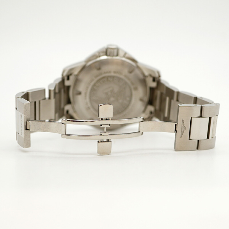 浪琴錶 Conquest L3.800.4.56.6 黑色錶盤男士腕錶-4