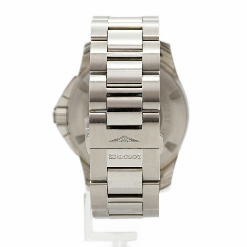 浪琴錶 Conquest L3.800.4.56.6 黑色錶盤男士腕錶-8