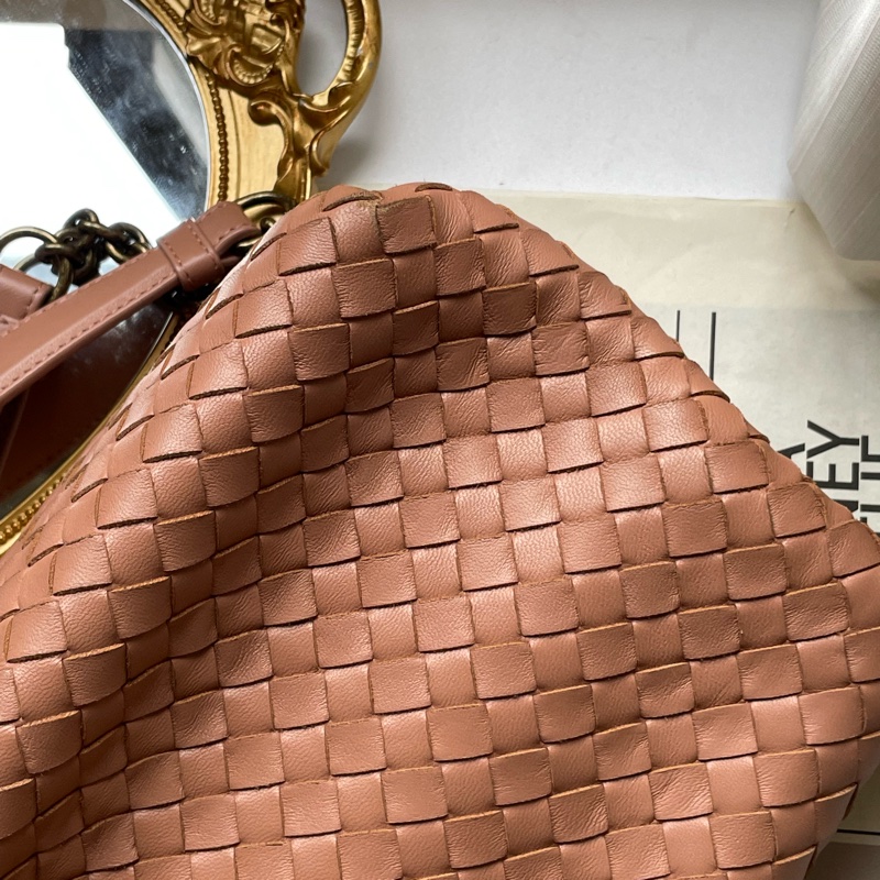 ▪️富貴選物FUGUEI▪️BV 藕粉色細編織肩背兩用包-7