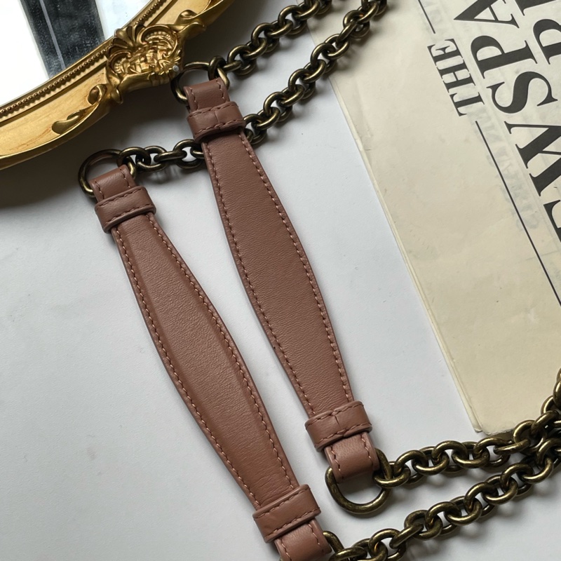 ▪️富貴選物FUGUEI▪️BV 藕粉色細編織肩背兩用包-10