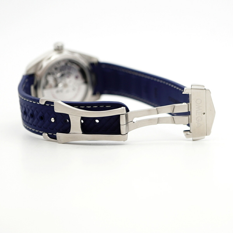 歐米茄海馬系列 220.12.41.21.03.001 海軍藍錶盤男士腕錶-4