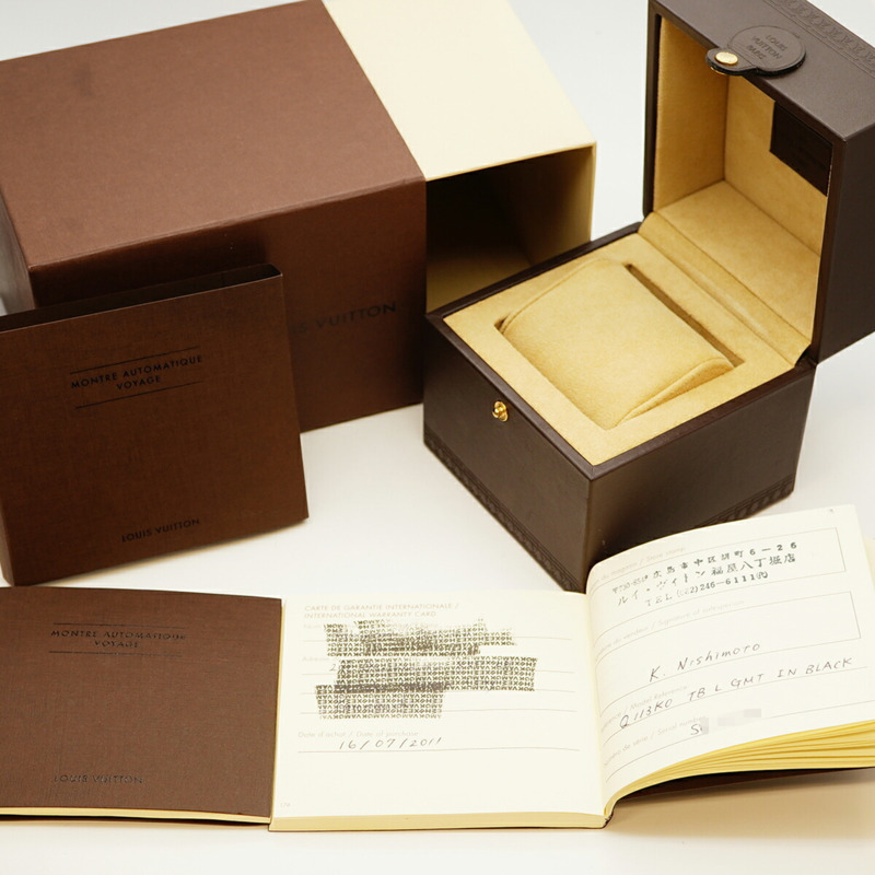 路易威登 Tambour GMT Q113K 黑色錶盤男士手錶-1