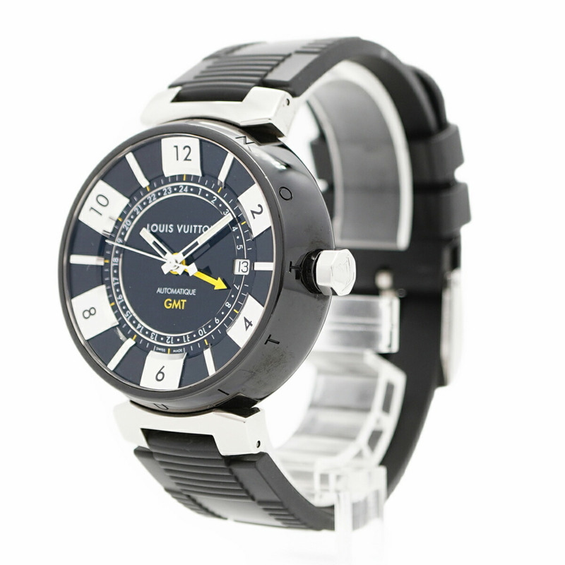 路易威登 Tambour GMT Q113K 黑色錶盤男士手錶-2