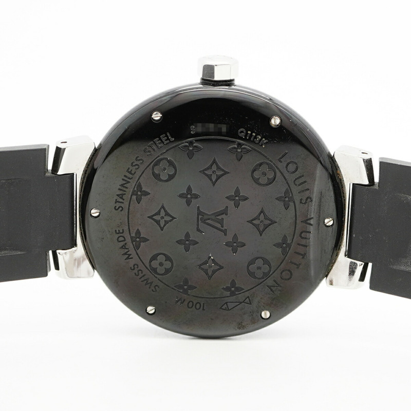 路易威登 Tambour GMT Q113K 黑色錶盤男士手錶-5