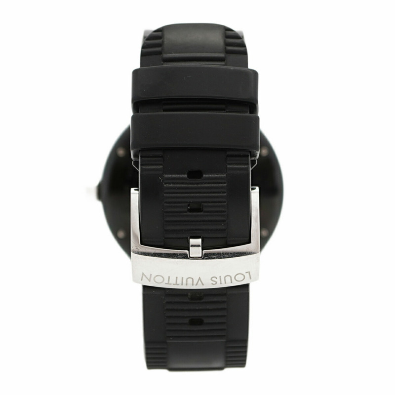 路易威登 Tambour GMT Q113K 黑色錶盤男士手錶-7