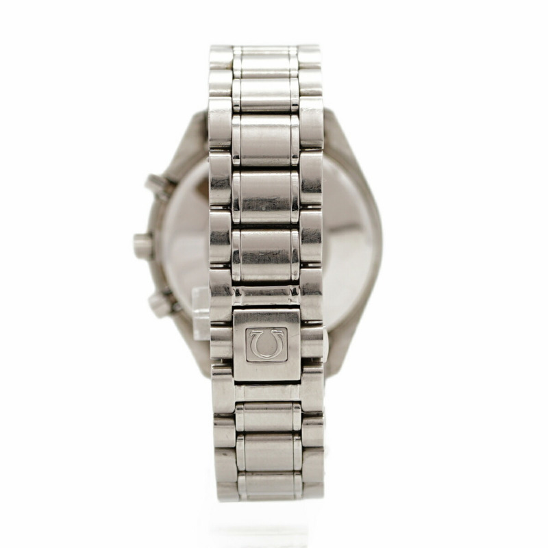 歐米茄超霸系列3513.30銀色錶盤男士腕錶-8