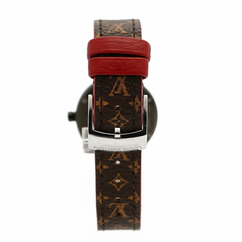 路易威登 Tambour QA047Z 黑色錶盤小姐腕錶-7