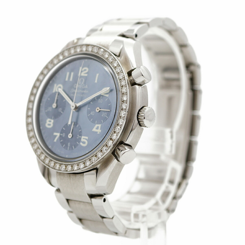 歐米茄超霸系列3515.73藍色錶盤男士腕錶-2