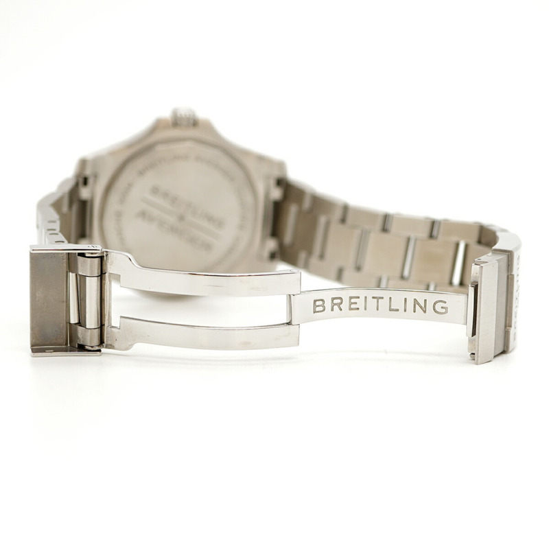 百年靈復仇者GMT A32395海軍藍錶盤男士腕錶-4