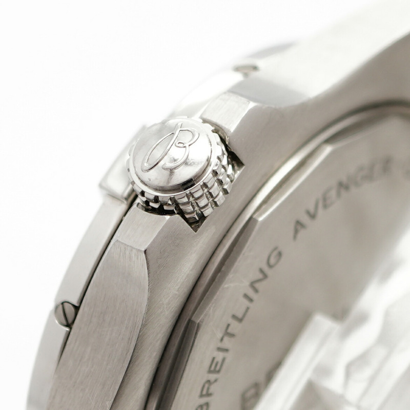 百年靈復仇者GMT A32395海軍藍錶盤男士腕錶-11