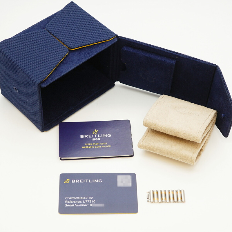 百年靈 Chronomat U77310 白色錶盤小姐腕錶-1