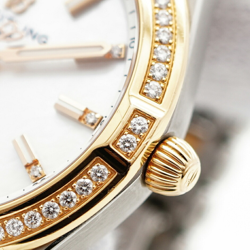 百年靈 Chronomat U77310 白色錶盤小姐腕錶-7