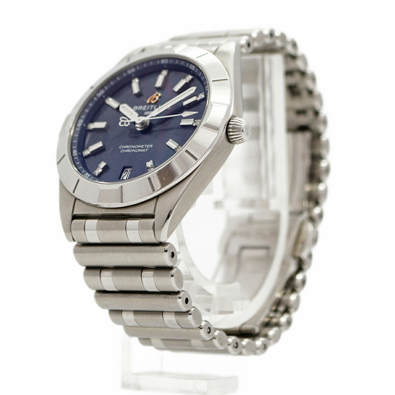 百年靈 Chronomat A77310 海軍藍錶盤女錶-2