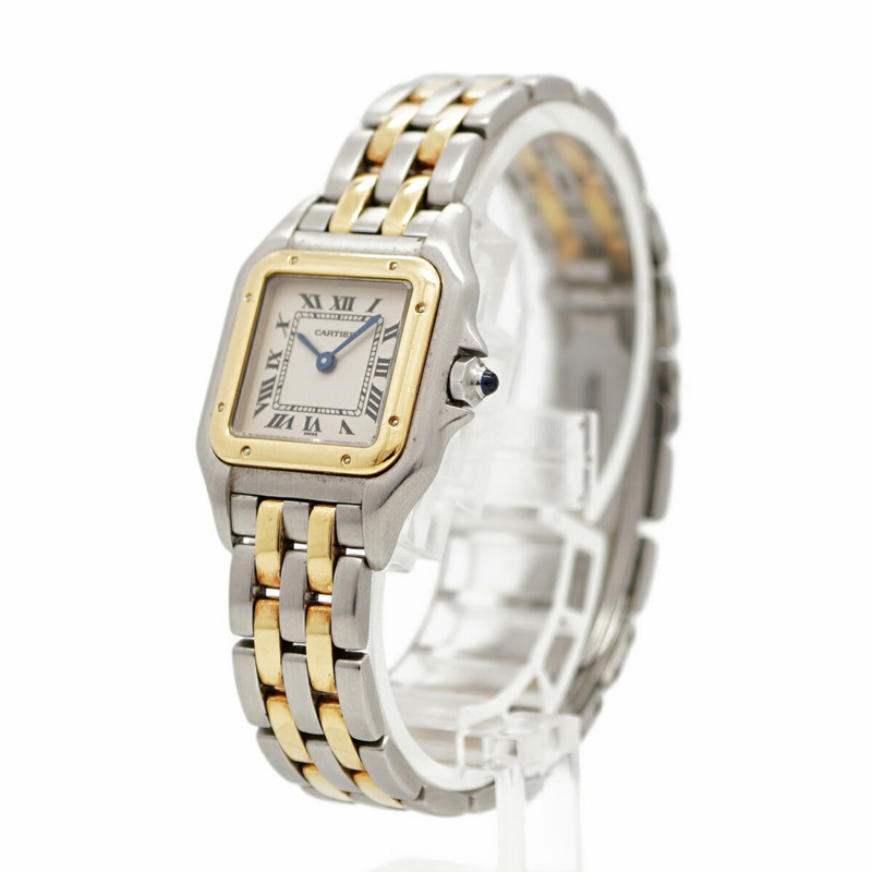 卡地亞 Panthère SM 雙色腕錶 W25029B6 白色錶盤 女士款-1